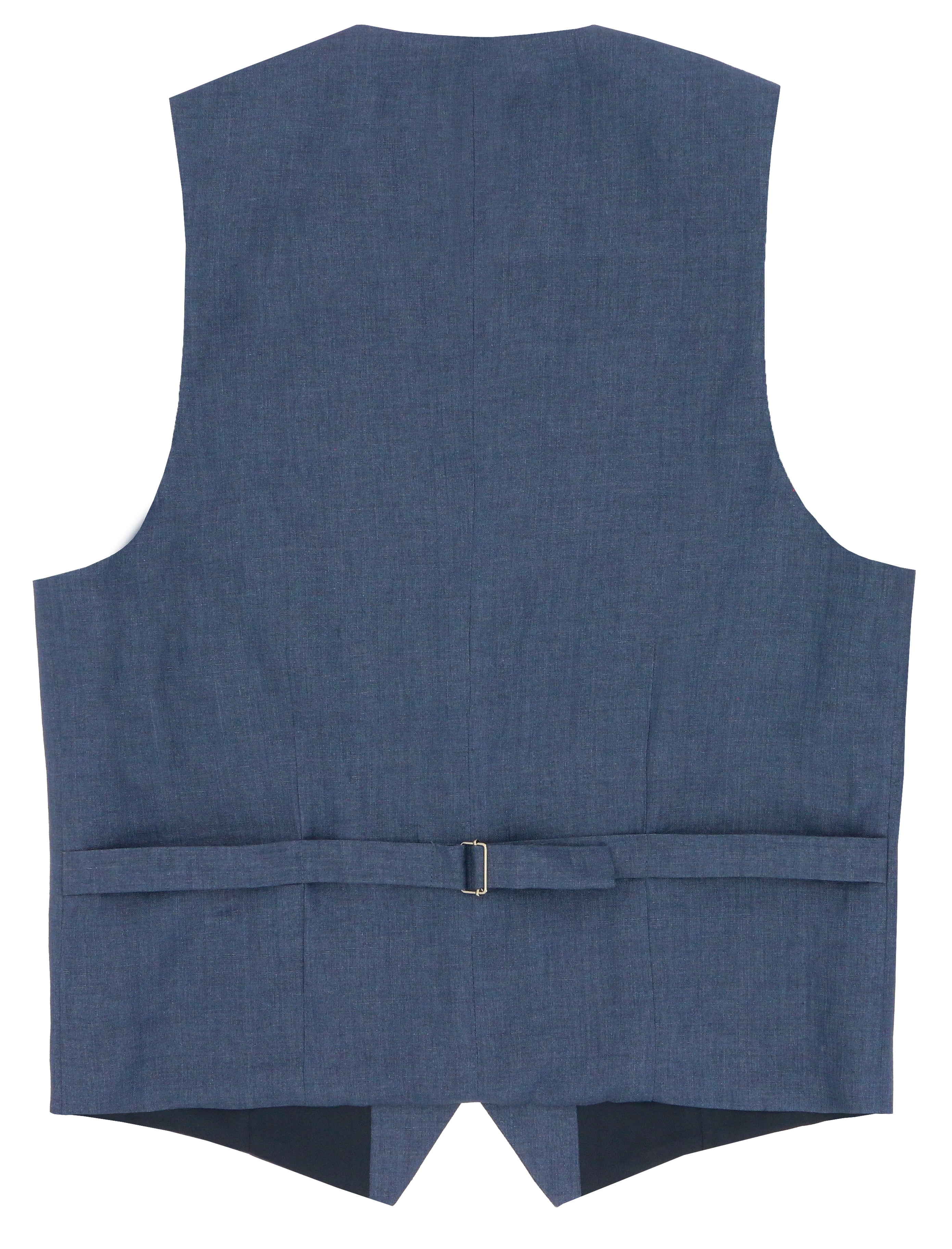Dorset Blue Linen Waistcoat