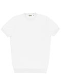 Eden White Cotton Knit Tee