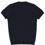 Eden Navy Cotton Knit Tee