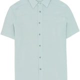 Noah Ice Blue Knit Short Sleeve Shirt