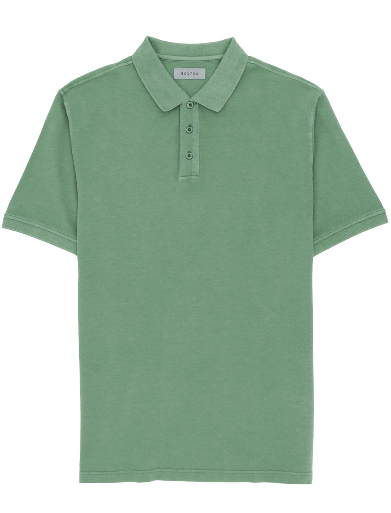 Green Cotton Polo