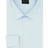 Liberty Ice Blue Cotton Blend Business Shirt