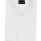 Liberty White Self Stripe Business Shirt