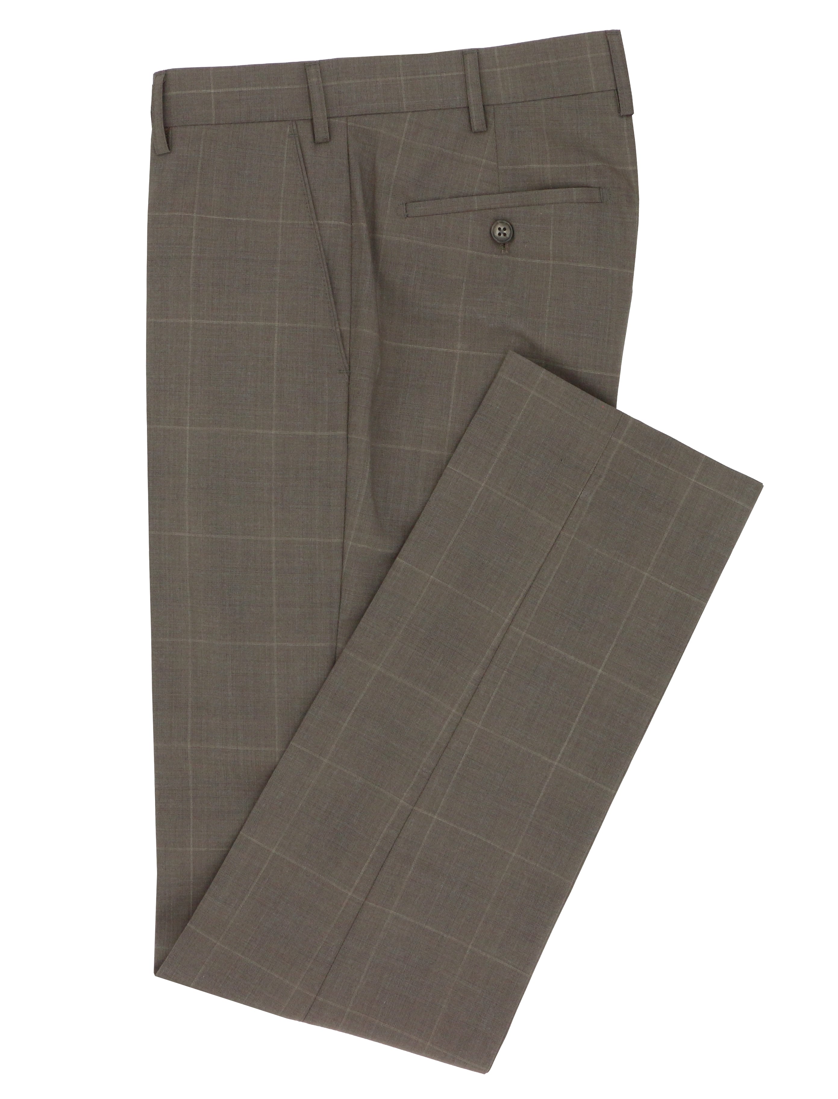 Siena Edward Brown Check Super 80 Wool Suit