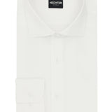 Jacque White Microcheck Cotton Business Shirt