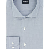 Jacque Navy Microcheck Cotton Business Shirt