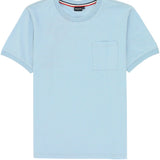 Light Blue Cotton Pocket Tee