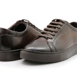 Sebastian Chocolate Leather Sneaker