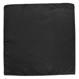 Black Textured Silk Pocket Square