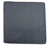 Gunmetal Textured Silk Pocket Square