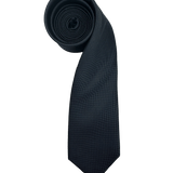 Gunmetal Textured Silk Tie