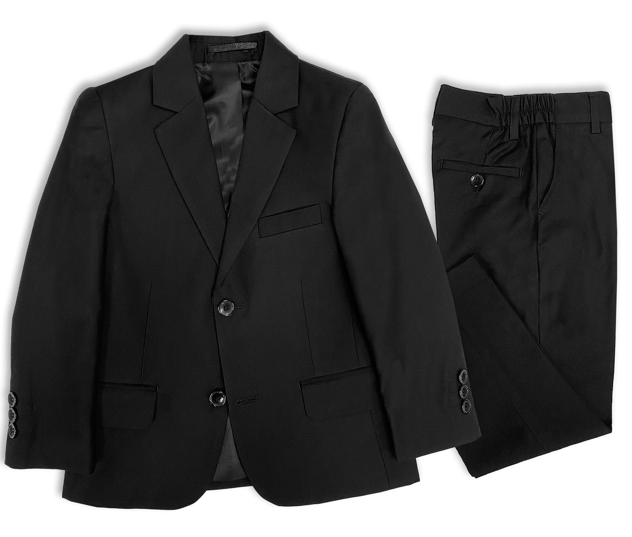 Bluey Joe 5ZS Black Comfort Stretch Suit - Youthwear
