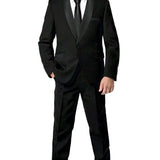 Snoopy Joe 5ZS Black Shawl Comfort Stretch Dinner Suit - Youthwear