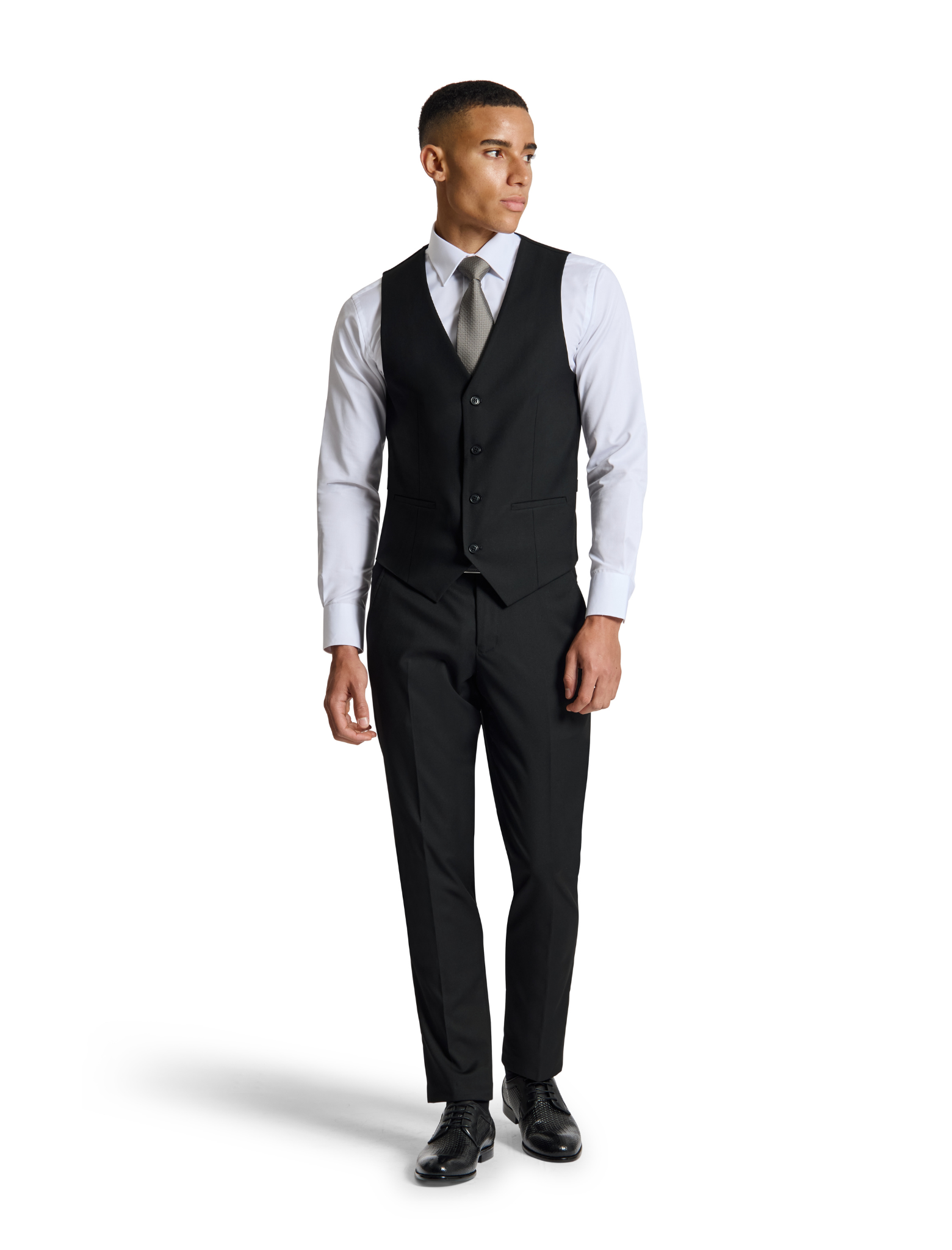 York 5ZS Black Comfort Stretch Waistcoat