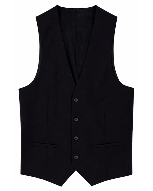 Dorset 112 Black Wool Waistcoat