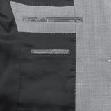 Lazio 112 Grey Wool Stretch Suit Jacket