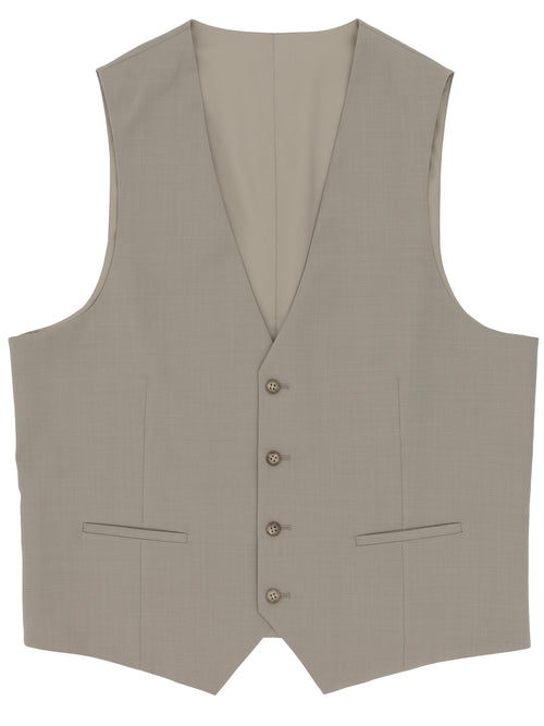 Dorset 112 Mushroom Wool Waistcoat