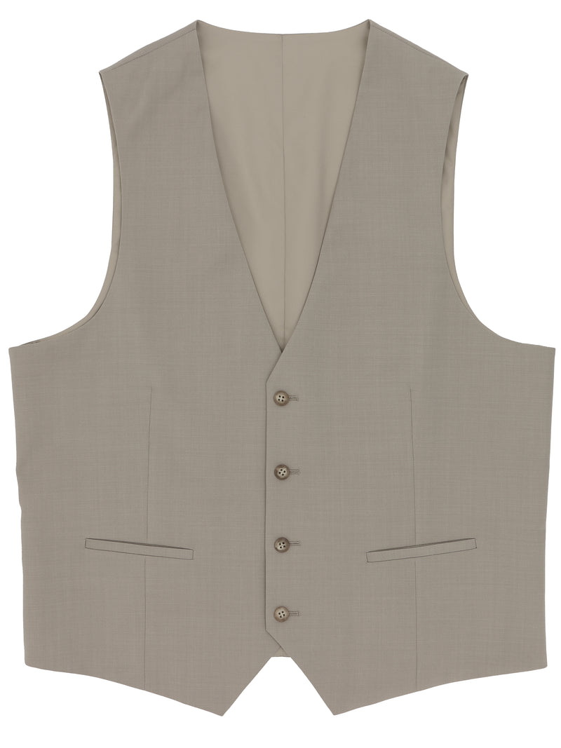 Dorset 112 Mushroom Wool Waistcoat