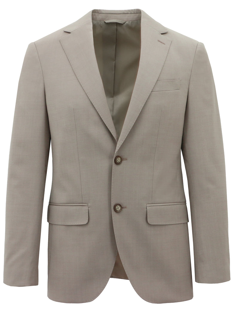Lazio 112 Mushroom Wool Suit Jacket