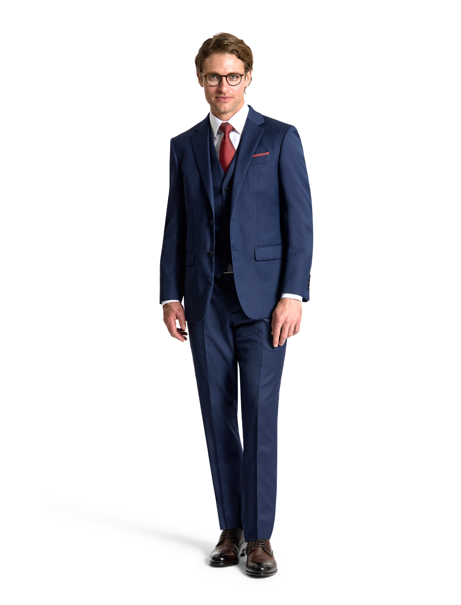Michel 101 Blue Australian Merino Wool Suit Jacket