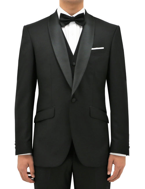 Manta 106 Black Wool Dinner Jacket