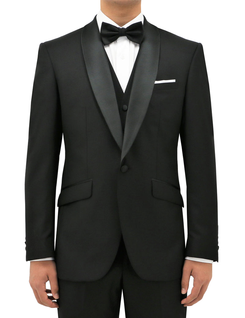 Manta 106 Black Wool Dinner Jacket