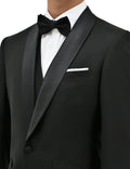 Manta 106 Black Wool Dinner Jacket