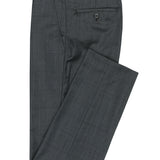 Lyon 107 Charcoal Check Wool Stretch Suit Trouser