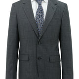 Ritchie 107 Charcoal Check Wool Stretch Suit Jacket