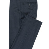 Lyon 107 Blue Check Wool Stretch Suit Trouser