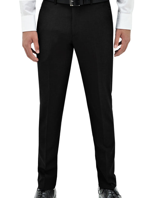 Edward 113 Black Super 150 Wool Trouser