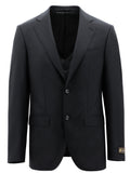 Lorenzo 113 Black Super 150 Wool Suit Jacket