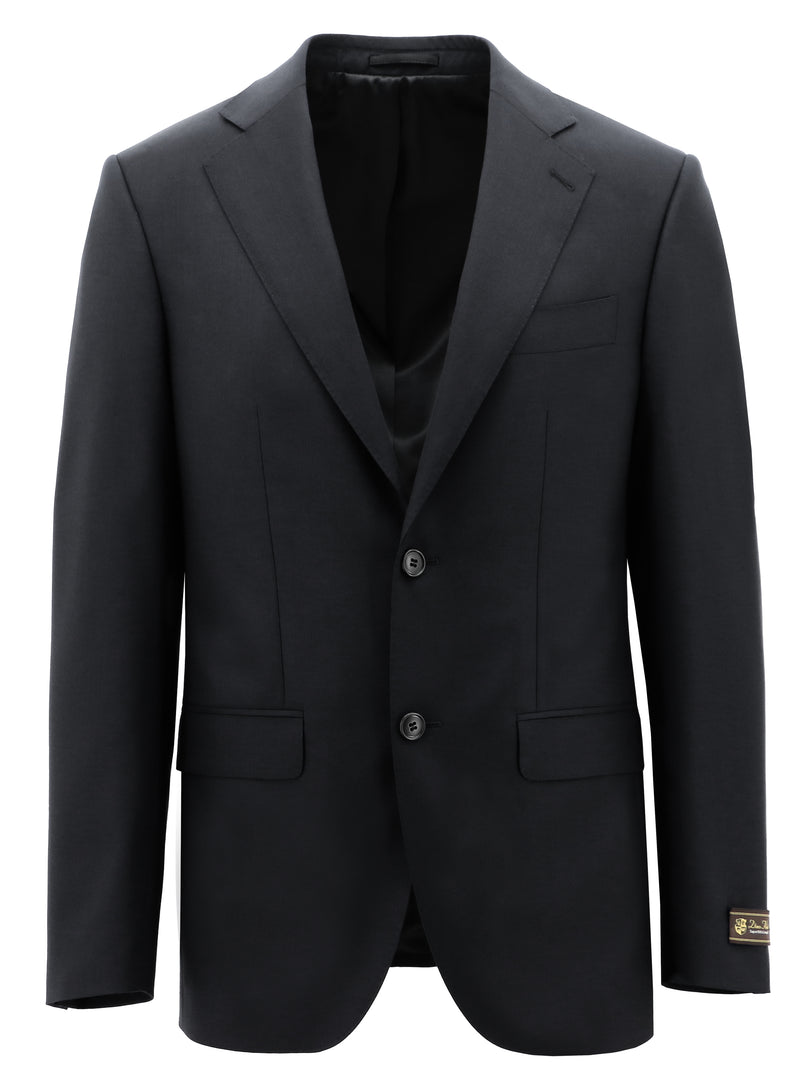 Lorenzo 113 Black Super 150 Wool Suit Jacket