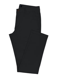 Brunswick 120 Black Cotton Stretch Chino