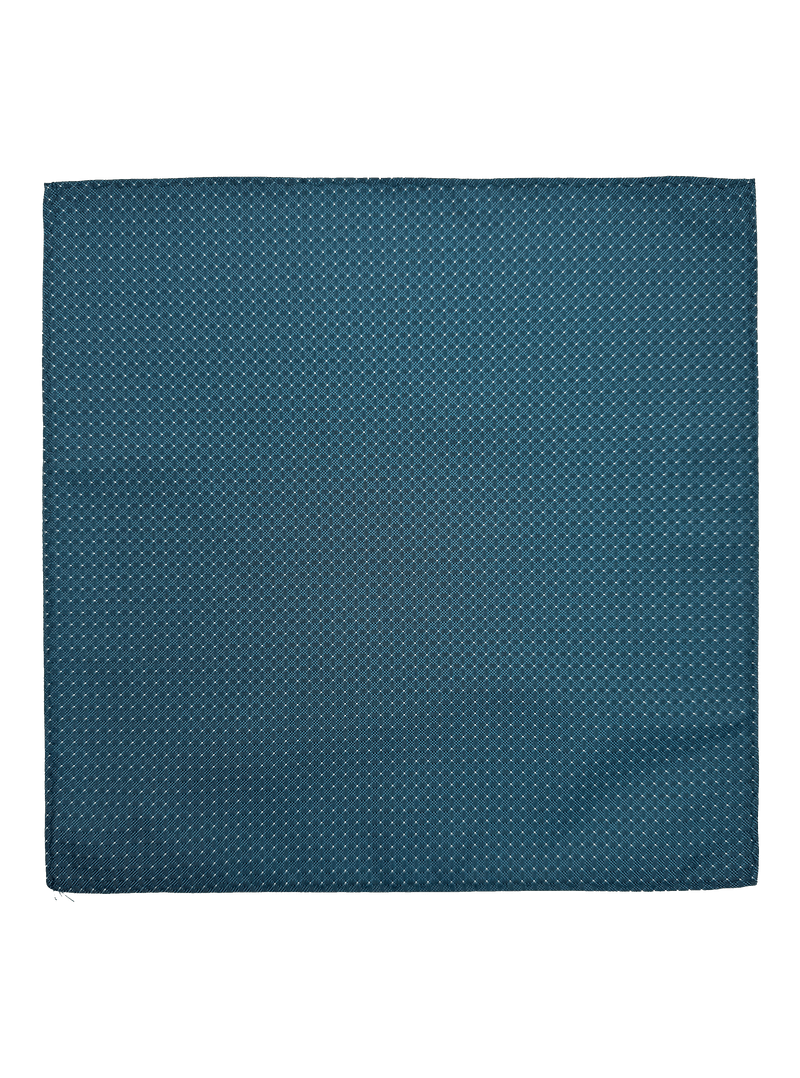 Teal Dotted Pocket Square
