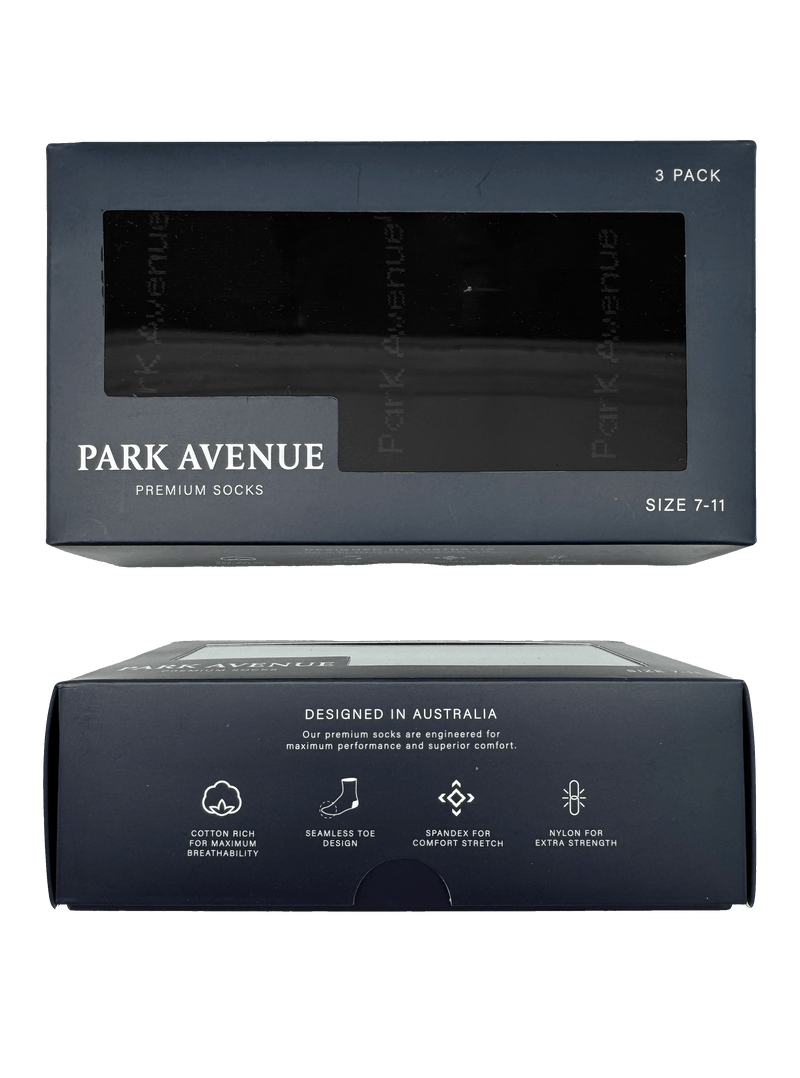 Black Socks 3 Pair Box Set