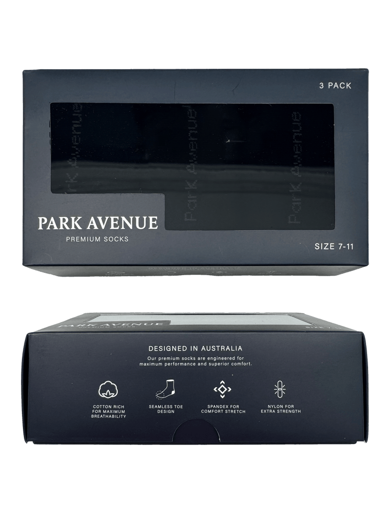 Navy Socks 3 Pair Box Set