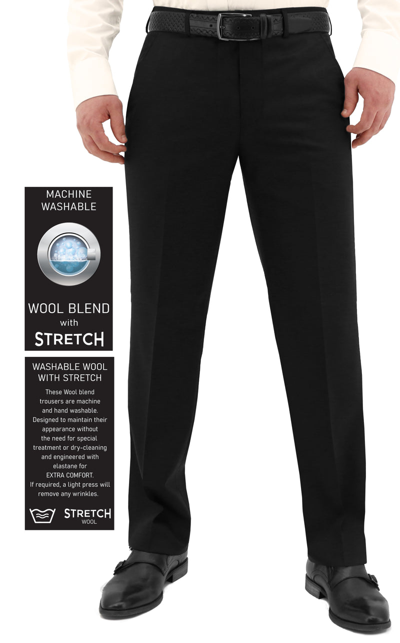 Lyon Machine Washable Wool Blend Trouser