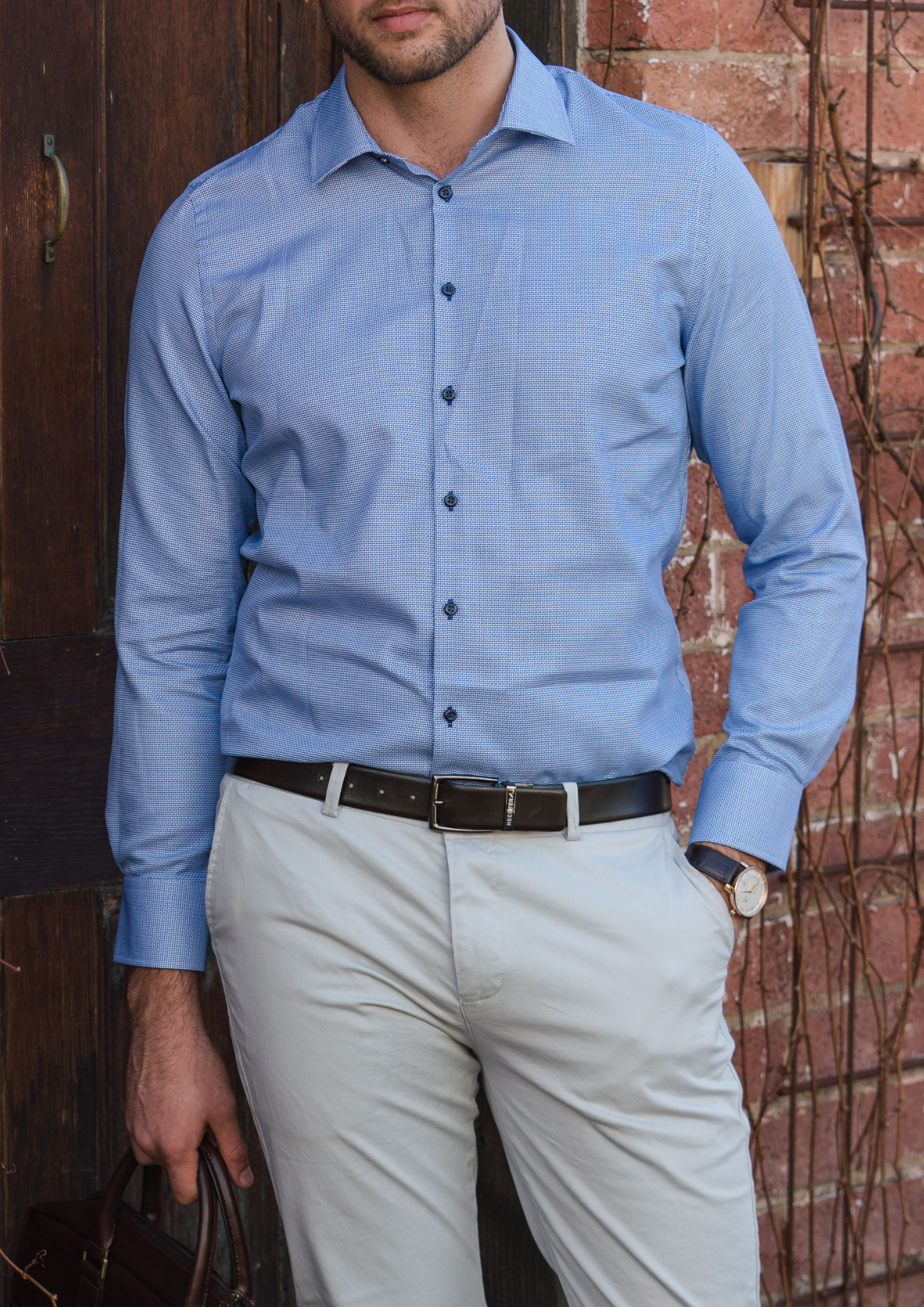 Jacque Business 301 Blue Easycare Shirt