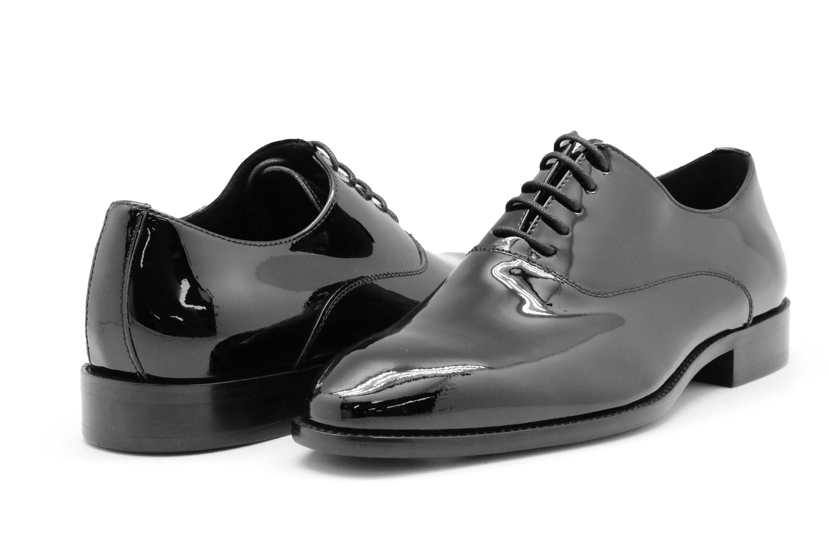 Tristan Black Patent Leather Oxford Shoe