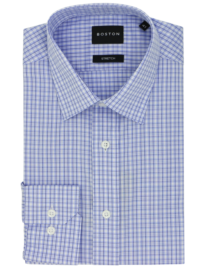 Liberty Business Blue Checked Shirt