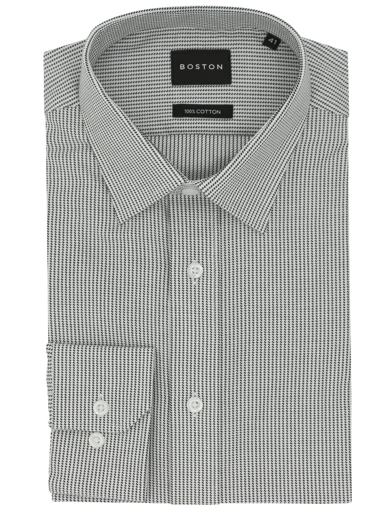 Liberty Business Black Micro Houndstooth Shirt