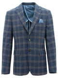 Genoa Buggy Blue Checked Sports Jacket