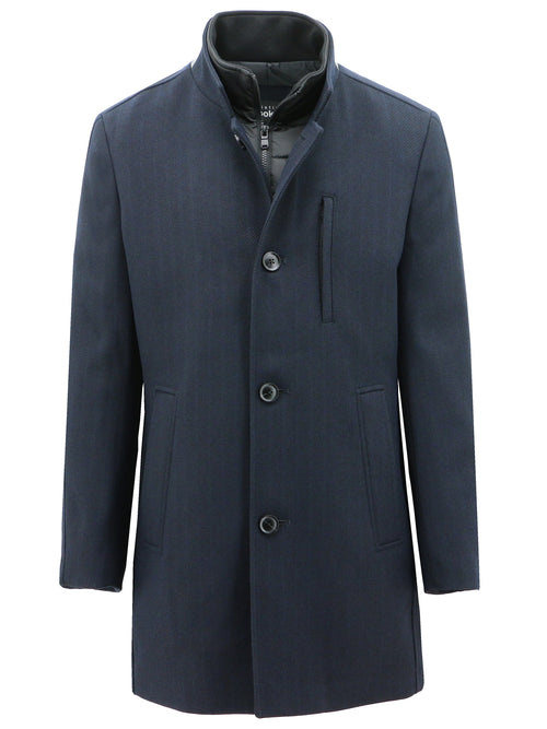 Charles Navy Overcoat
