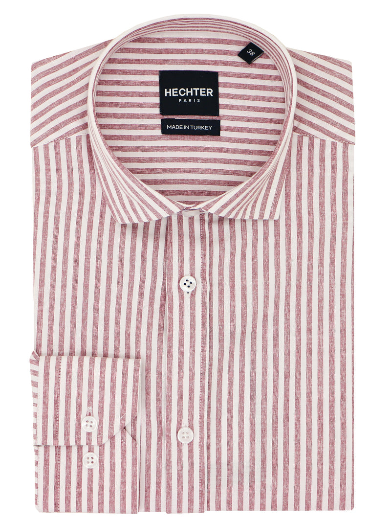Jacque Business Red Striped Shirt