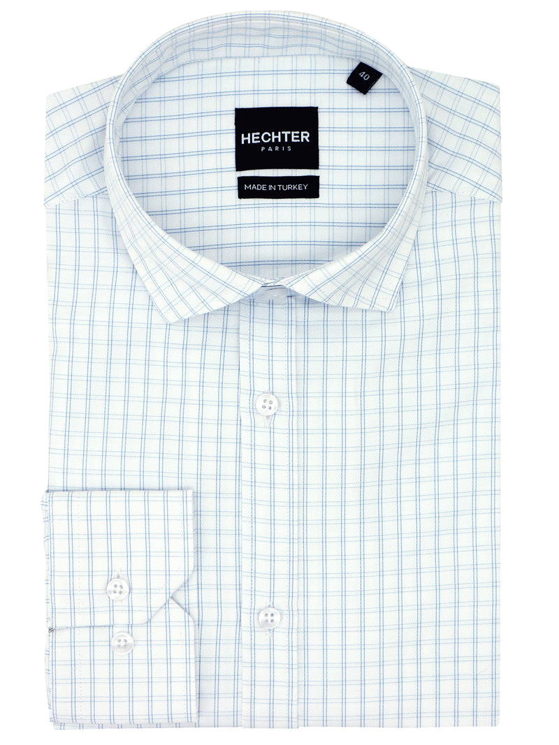 Jacque Business Blue Checked Shirt