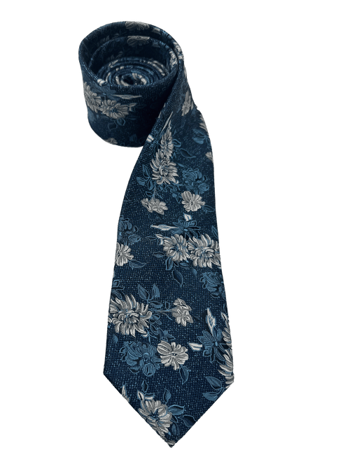 Worth Blue Floral Tie
