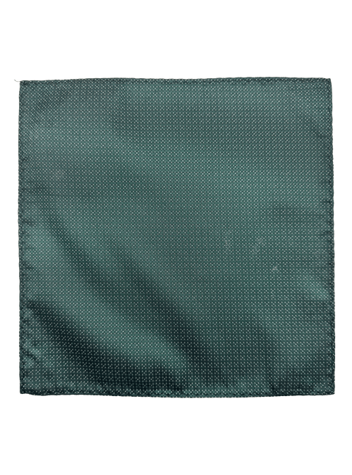 Irving Dark Green Micro Dot Textured Pocket Square