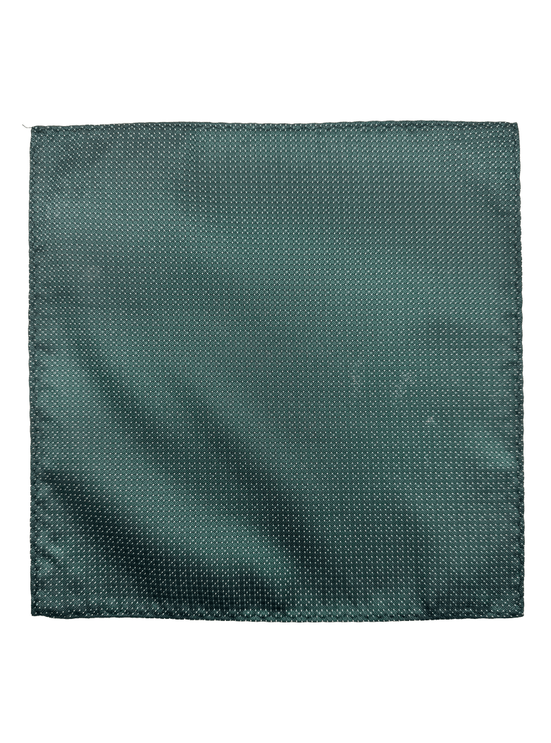 Irving Dark Green Micro Dot Textured Pocket Square