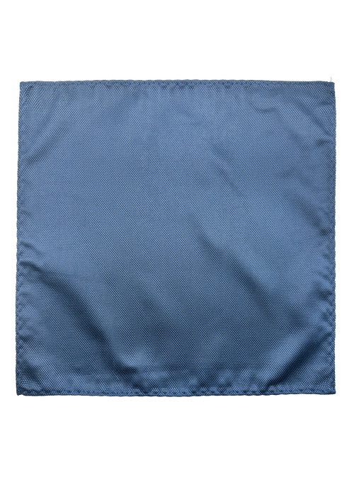 Park Blue Self-Textured Pocket Square